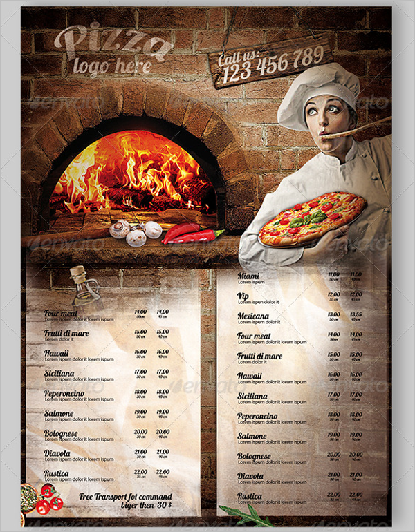 Pizza Restaurant Flyer Design