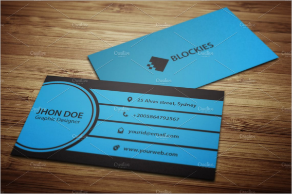 Police Left Business Card Template