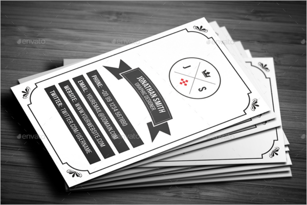 Print Ready Vintage Business Card Template