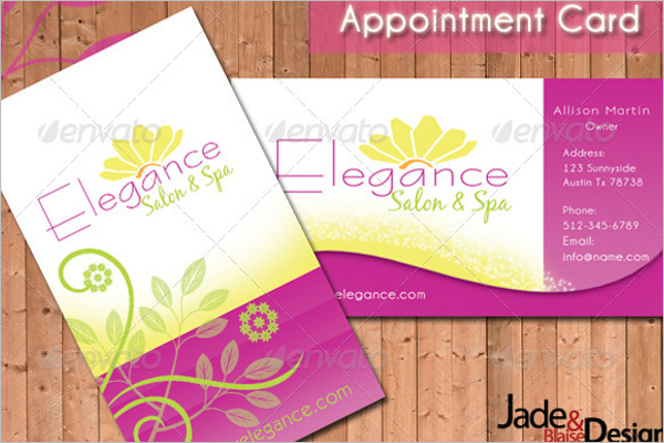 Printable Appointment Card Template