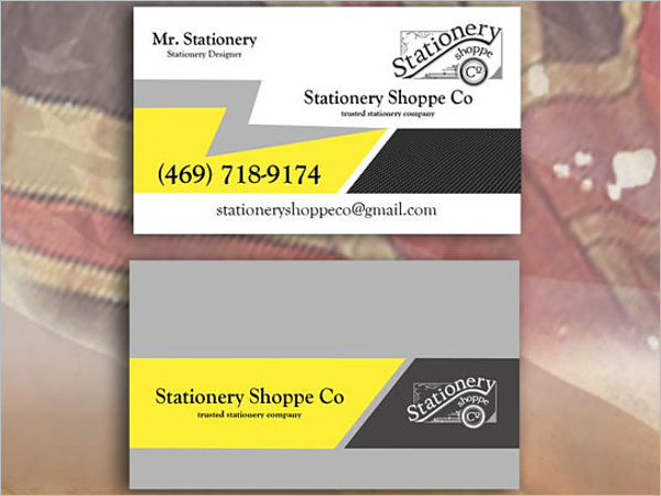 Printable Electrician Business Card Template