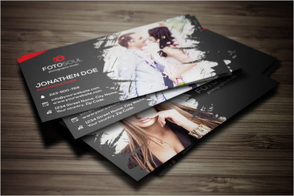 Printable Photography Business Card Design