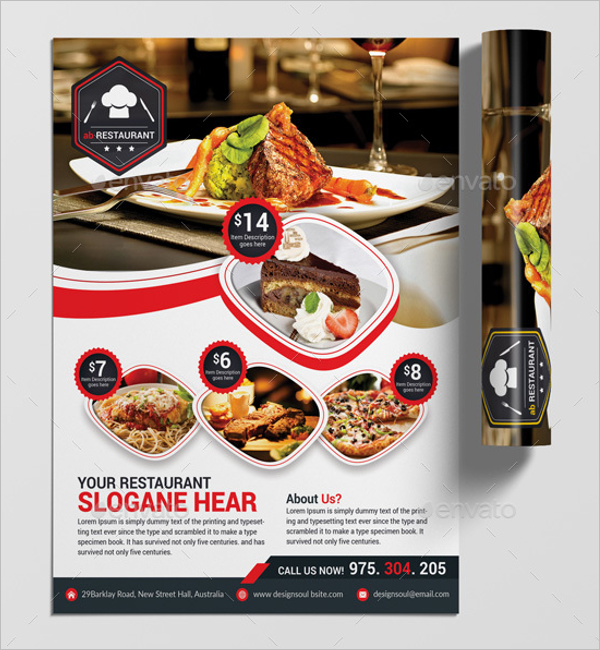 PrintableÂ Restaurant Flyer Design