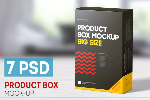 Product Box Mockup Template