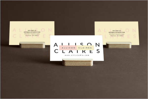 Realistic Business Card Template