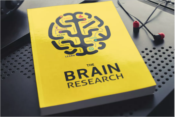 Research Book Cover Mockup Template