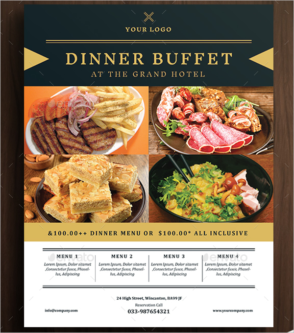 Restaurant Dinner Promotion Flyer Design