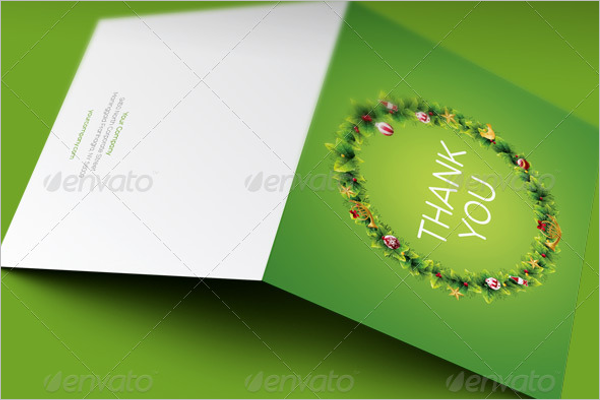 Sample Thank You Business Card Template