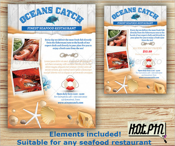 Seefood Restaurant Flyer Design