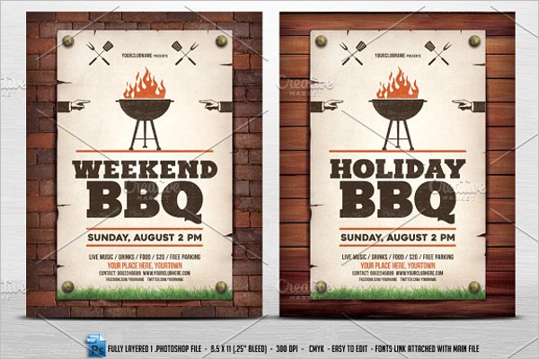 Simple BBQ Flyer Template
