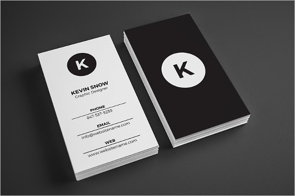 Simple Black & White Business Card Template