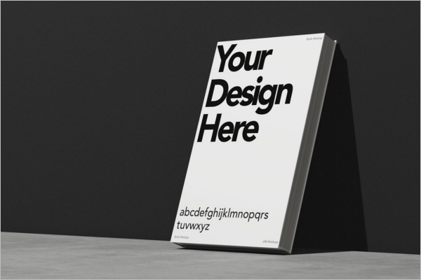 Simple Book Cover Mockup Design