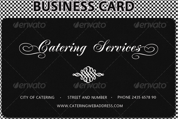 Simple Catering Service Business Card Design