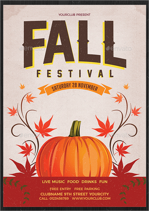 Simple Fall Flyer Template