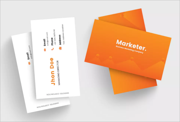 Simple Marketing Business Card Template