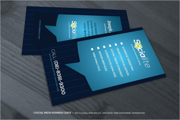 Social Media Network Business Card Template