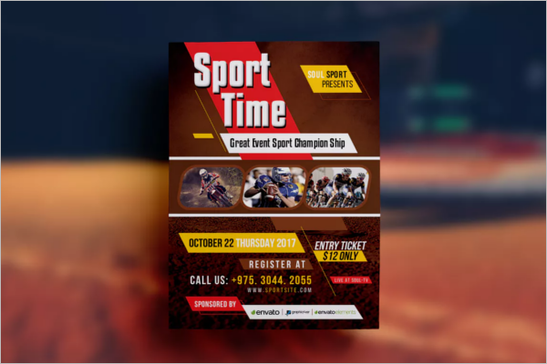 Sports Event Flyer Design Template