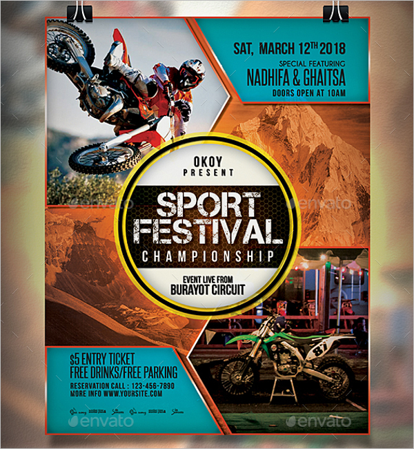 Sports Event Flyer Poster Template