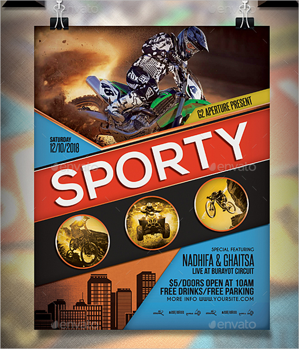Sports Event Flyer Template 2018