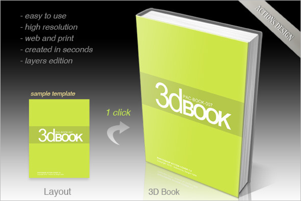 Square Book Cover Mockup Design