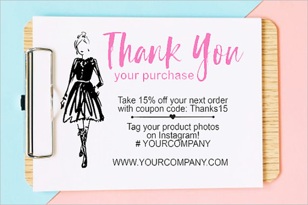 Thank You Business Card Template Free Photo
