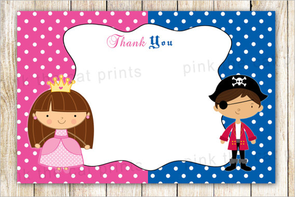 Thank You Card Note For Kids