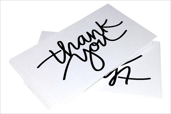 Thank You Cards For Business