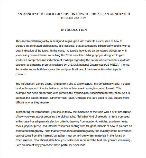 Annotated Bibliography PDF Template
