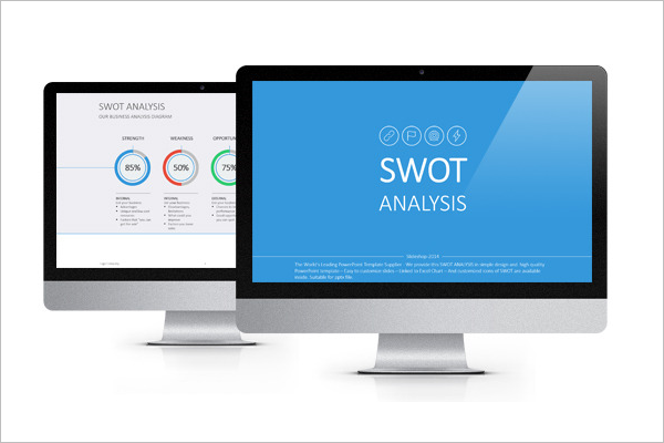 Flat SWOT Analysis Template