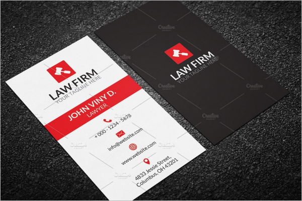Law Business Card Template