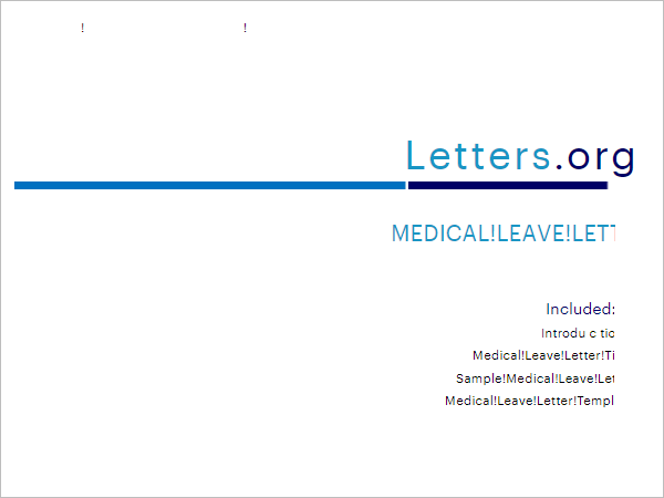 Medical Check Up Leave Letter Template