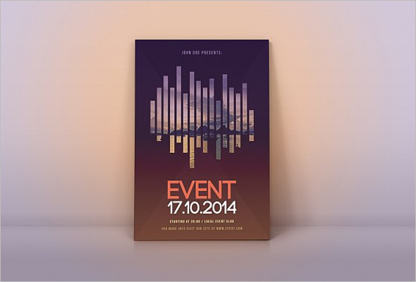 Realistic Music Flyer Template