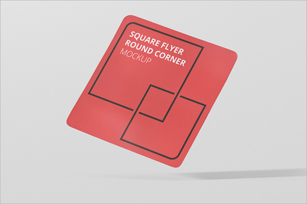 Square Flyer Mockup Template