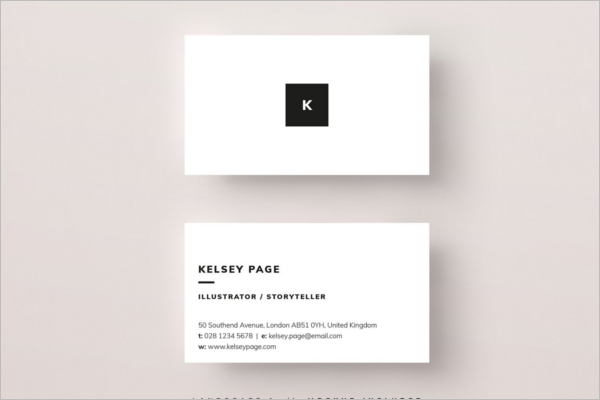 White Business Card Template