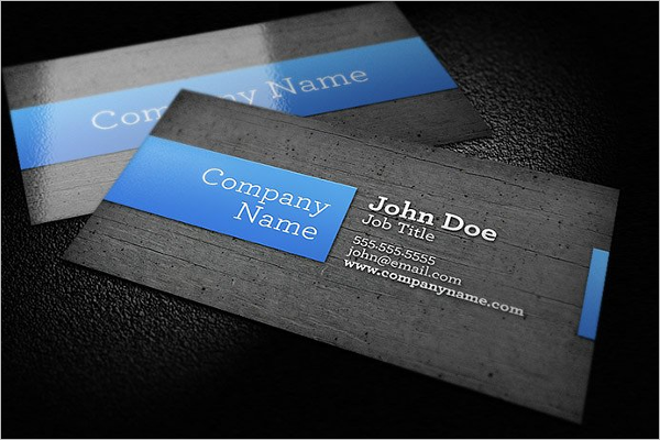 Wood Background Business Card Template