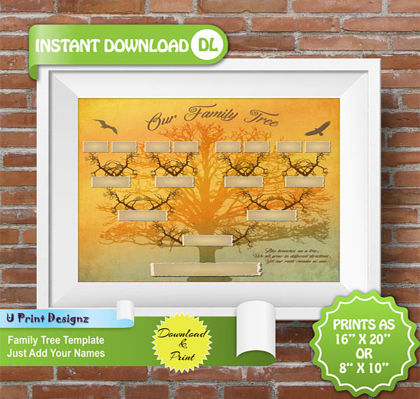 18+ 4 Generation Family Tree Templates Free Word, PDF Formats