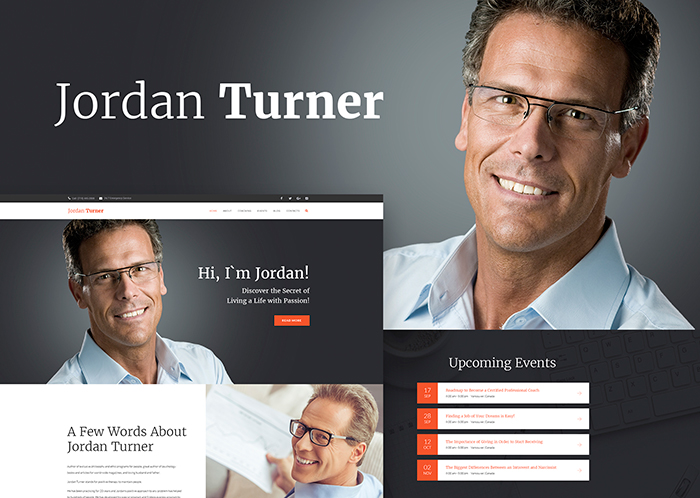 Jordan Turner - Life Coaching WordPress Theme