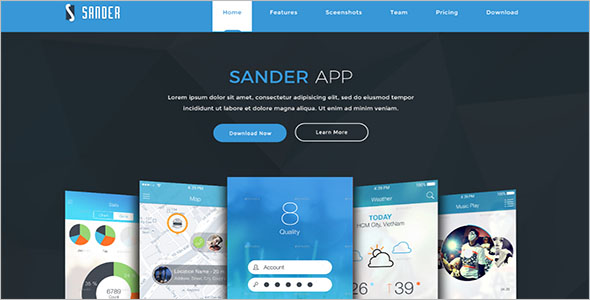 App Coming Soon Landing Page Template