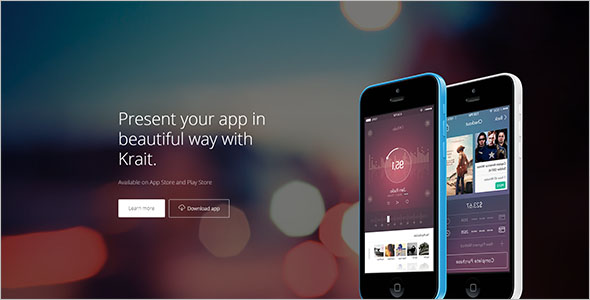 App Store Landing Page Template