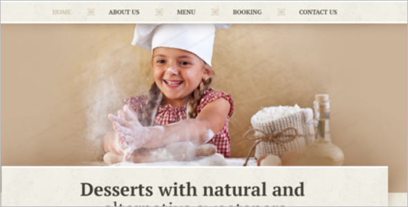 Bakery & Food Order Website Template