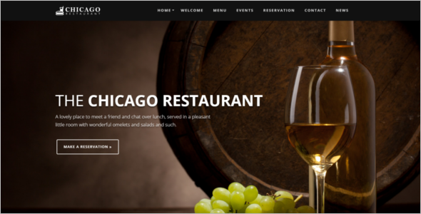Bar & Cafe Website Theme