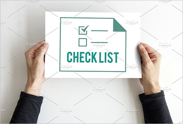 Blank Event Checklist Template