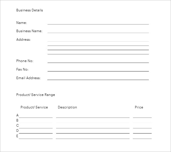Business Sales Strategy Template