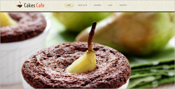 Cake Cafe Website Template