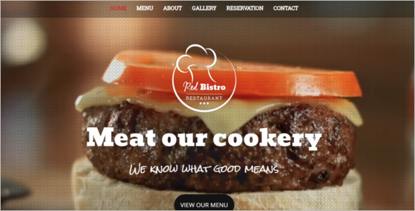 Catering Service Website Theme