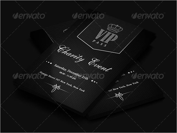 Charity Event Business Card Template