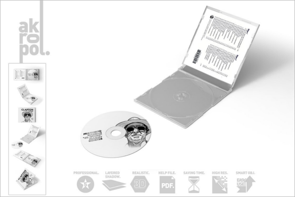 Compact Disc Case Template