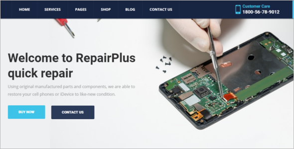 Computer Software Repair Website Template