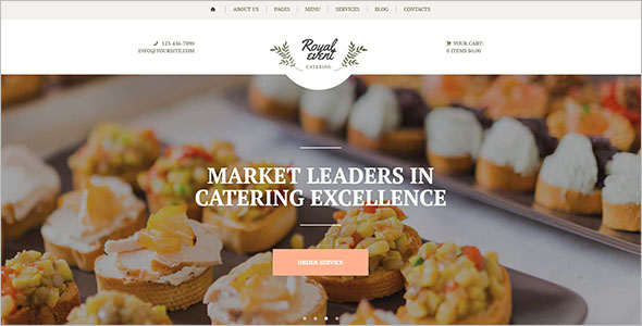 Catering Planner Website Template