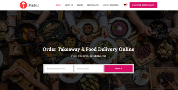 Delivery Business Website Template